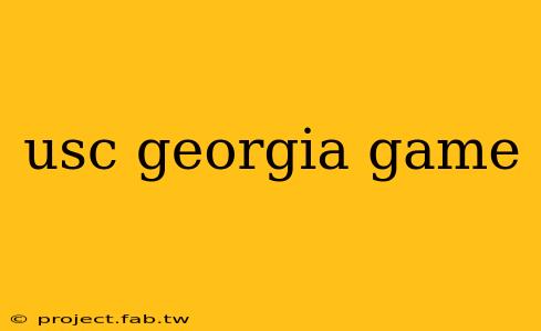 usc georgia game