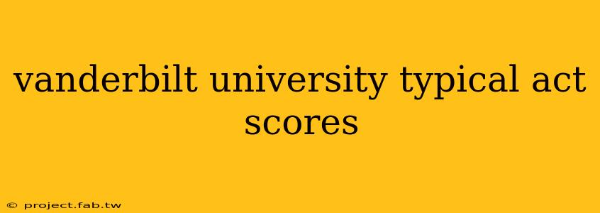 vanderbilt university typical act scores