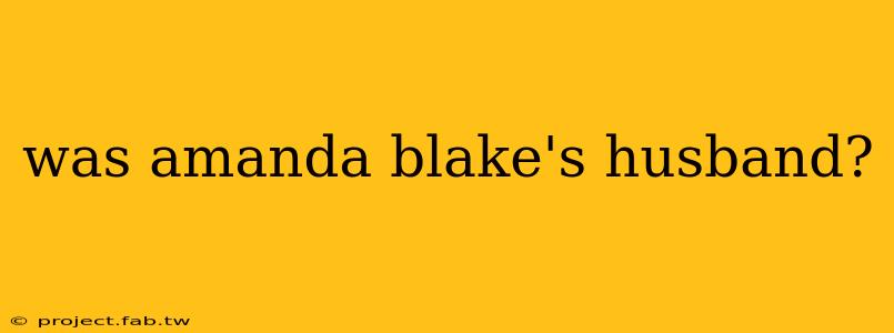 was amanda blake's husband?