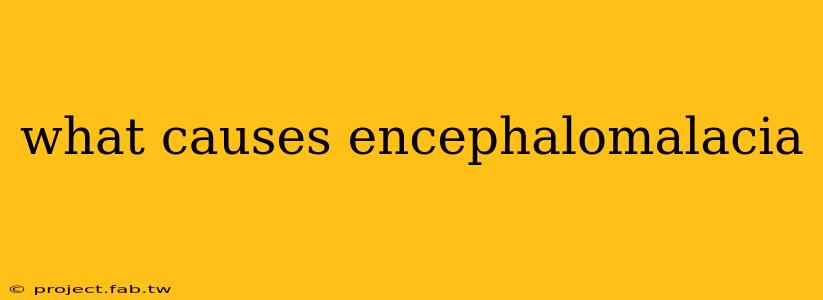 what causes encephalomalacia