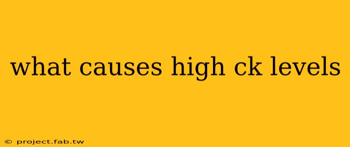 what causes high ck levels