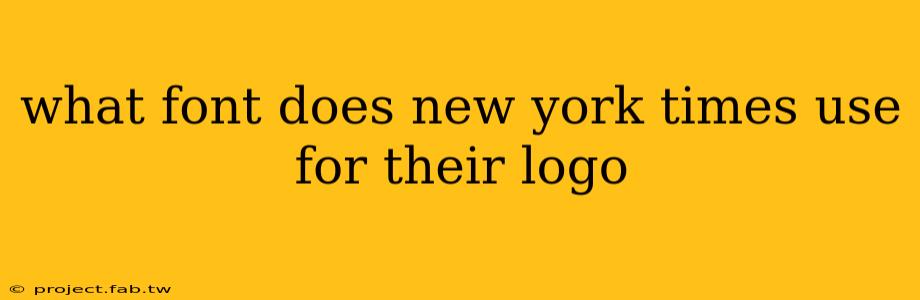 what font does new york times use for their logo