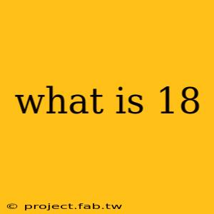 what is 18