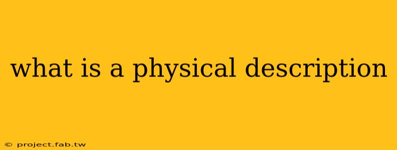 what is a physical description