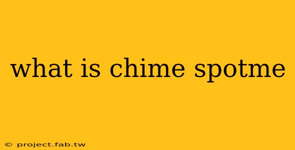 what is chime spotme