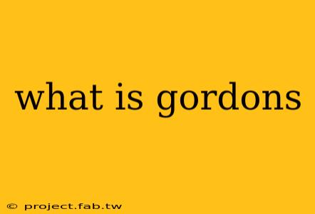 what is gordons