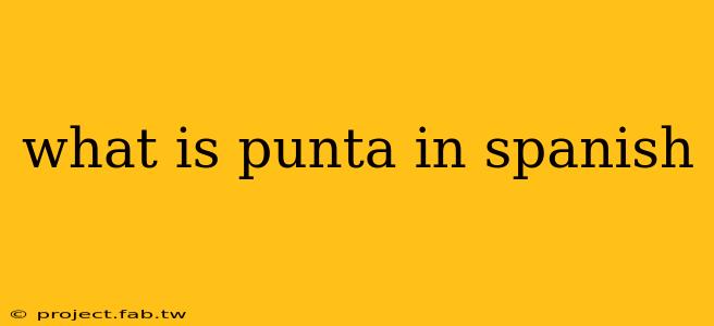 what is punta in spanish