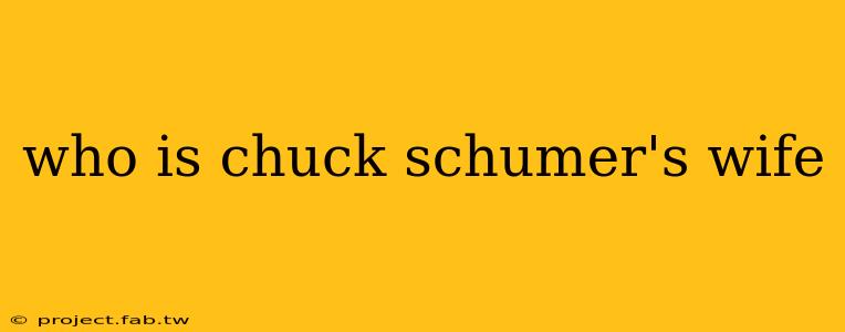 who is chuck schumer's wife