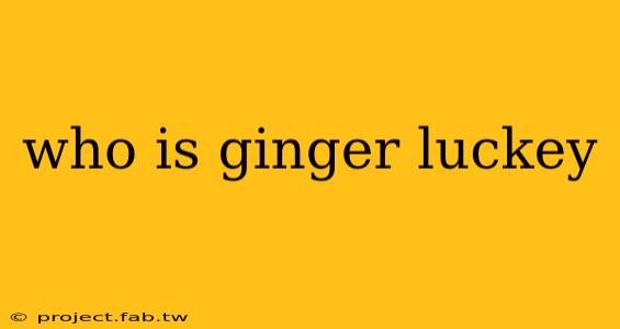 who is ginger luckey