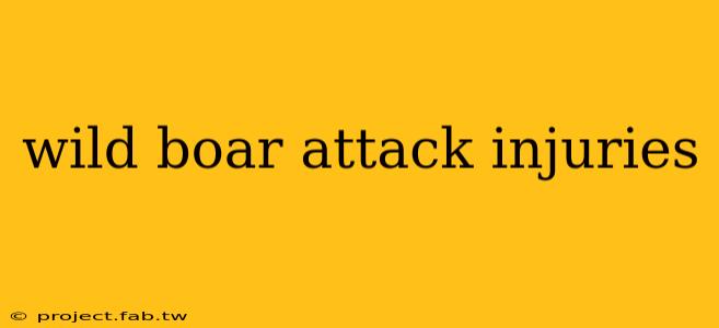 wild boar attack injuries