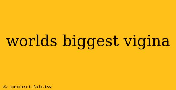 worlds biggest vigina